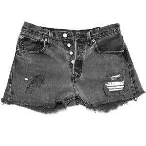 Levi’s High-Rise Black Jean Shorts